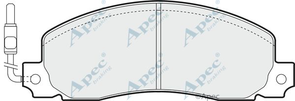 APEC BRAKING Комплект тормозных колодок, дисковый тормоз PAD489